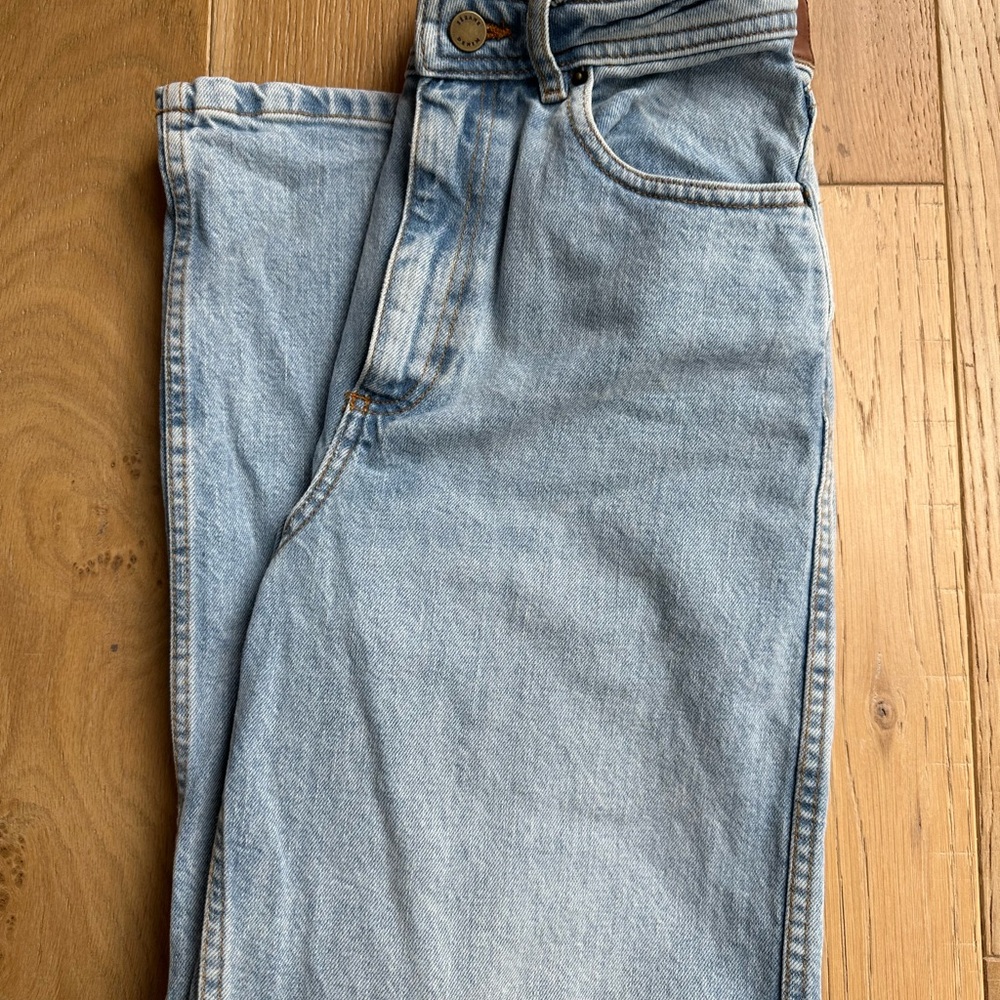 Sezane Le Crop Bleach Jeans